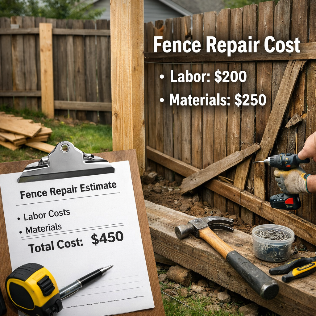 fence repair cost 1