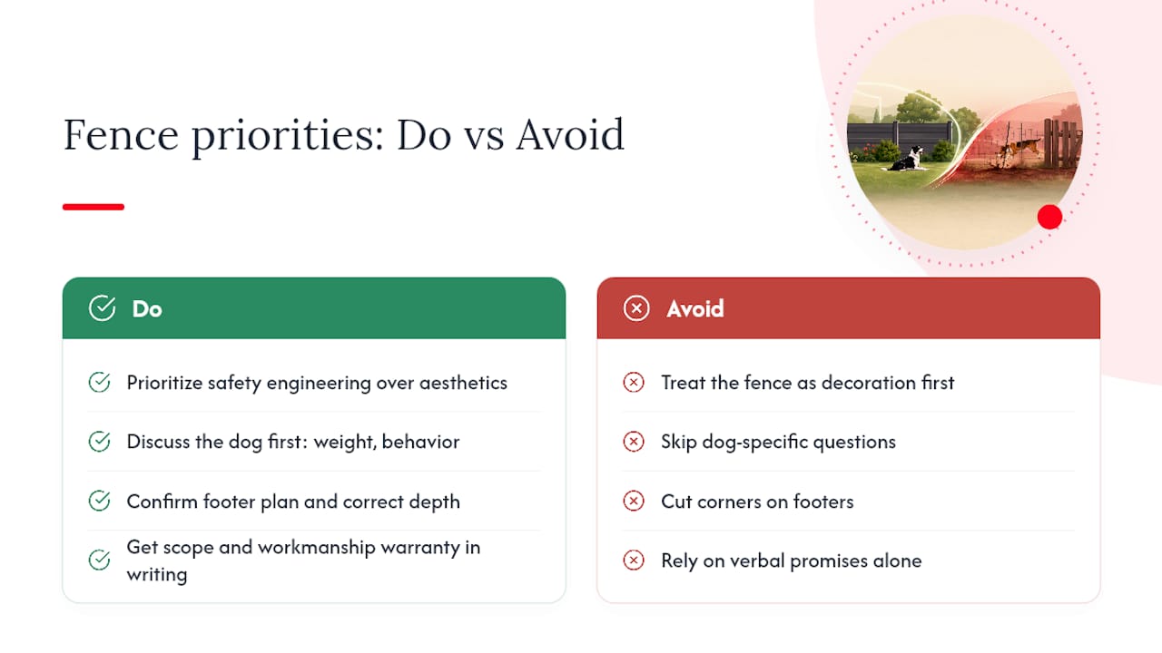 A contractor's perspective on what actually matters in a dog fence — overview diagram