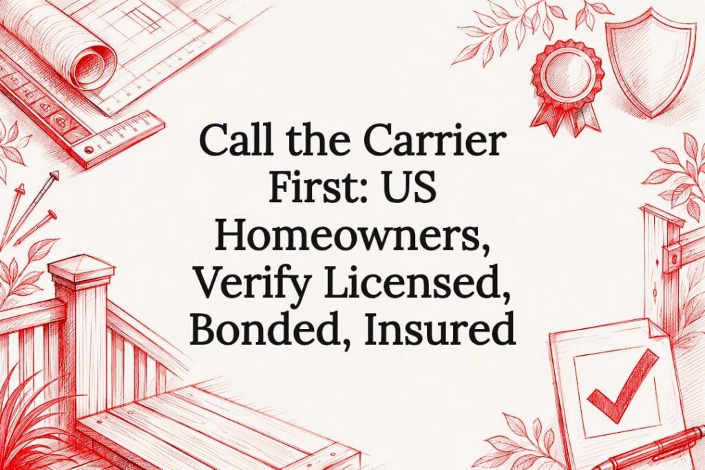 Decorative contractor verification title card