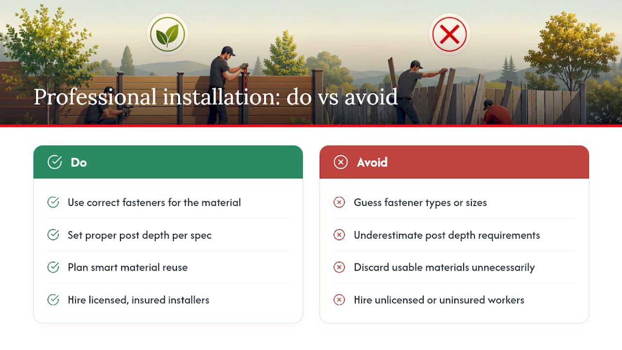 Why Professional Installation Improves Sustainability Outcomes — overview diagram