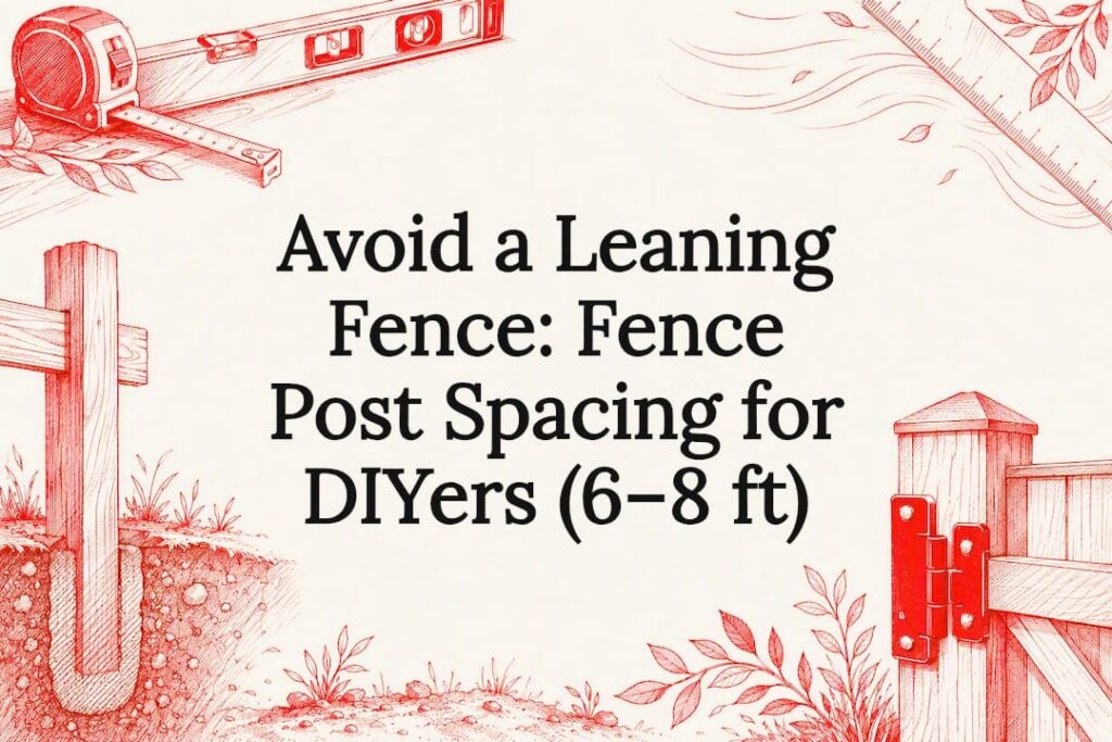 Fence post spacing title card illustration