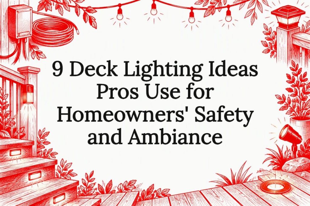 Decorative deck lighting title card