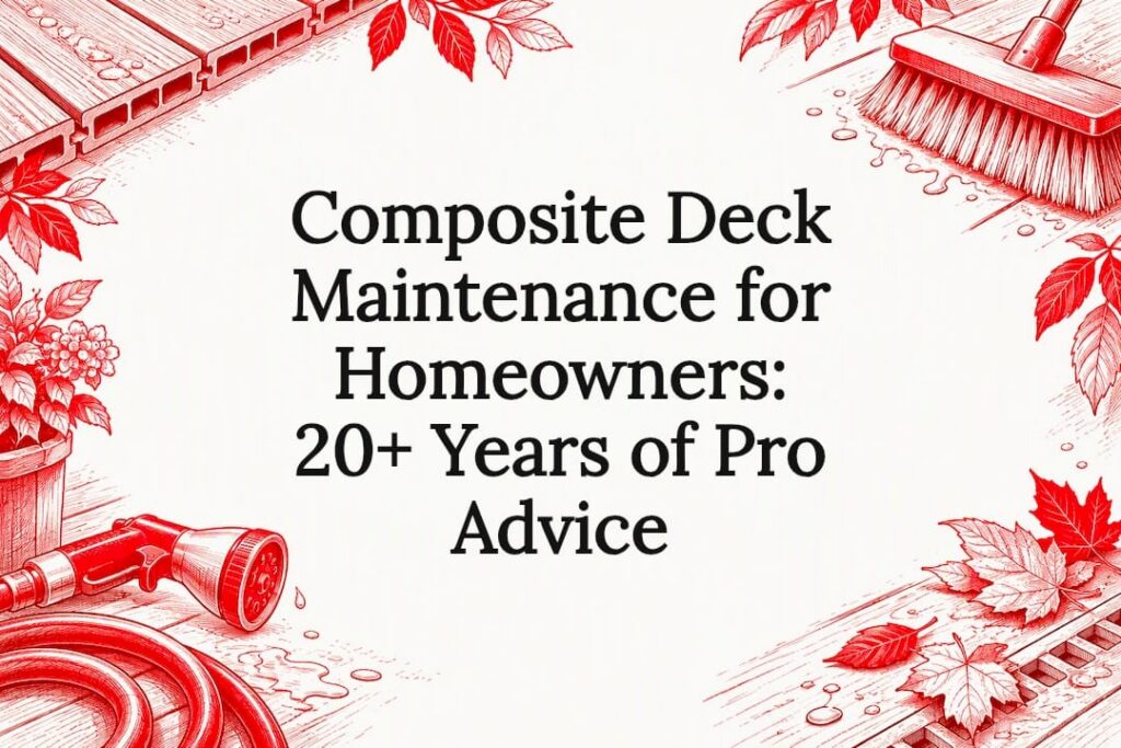 Sketch title card for composite deck maintenance