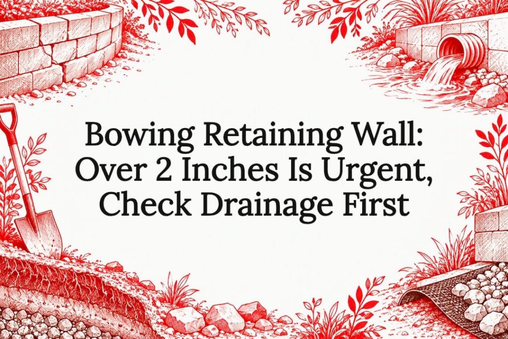 Hand-drawn retaining wall title card