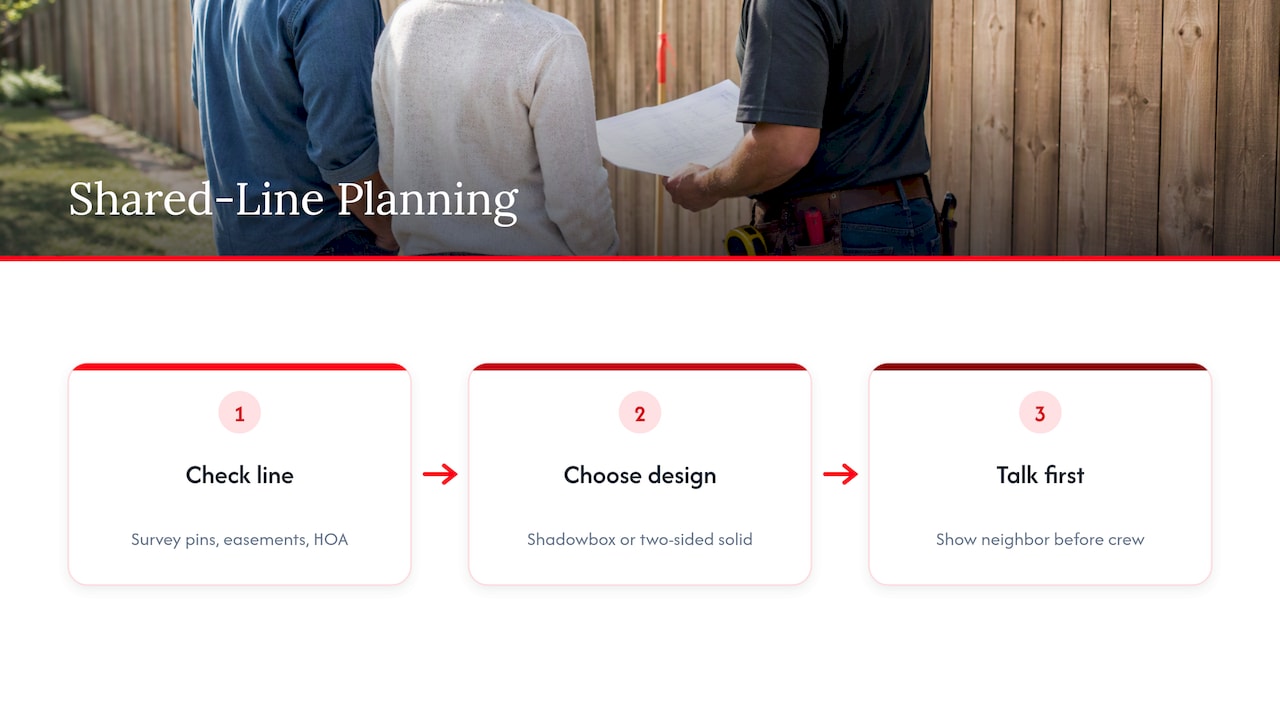 Our view: build it for the fence line, not just for your side — overview diagram