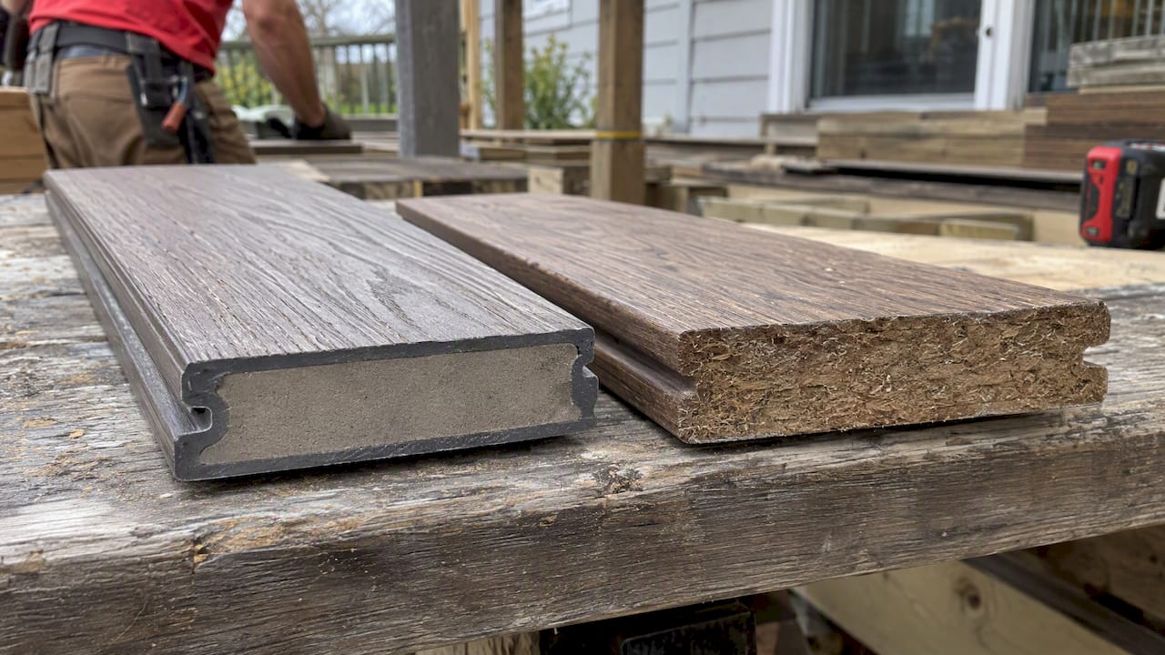 Capped and uncapped composite board ends